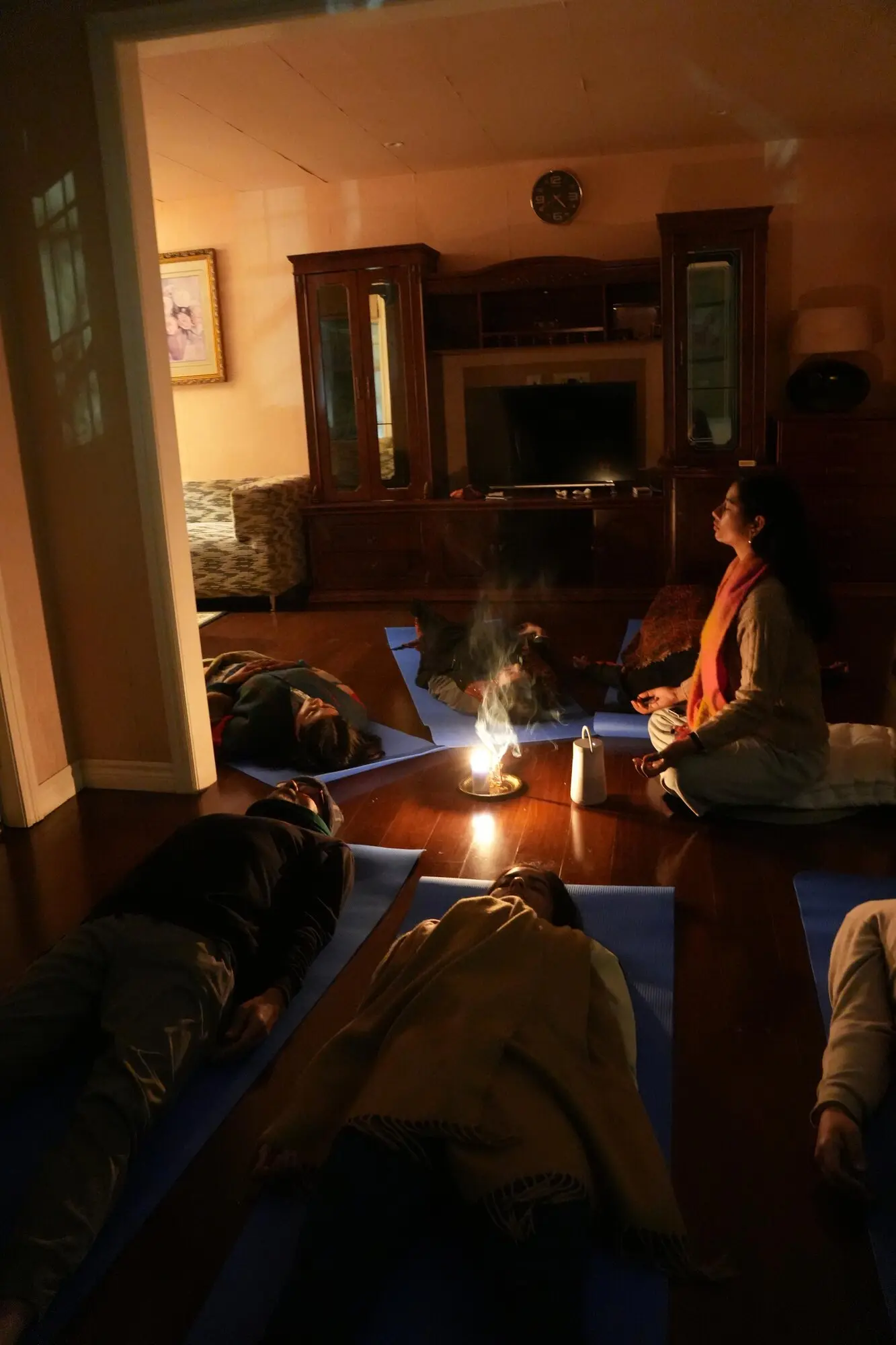 Candlelit meditation